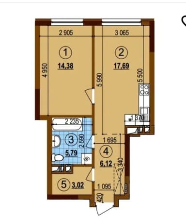 1-кімнатна квартира за адресою (площа 47 м²) - Atlanta.ua - фото 9