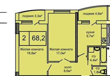 2-комнатная квартира по адресу ул. 14-я линия (площадь 68,2 м²) - Atlanta.ua - фото 16