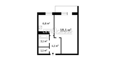 1-комнатная квартира по адресу (площадь 34 м²) - Atlanta.ua - фото 36