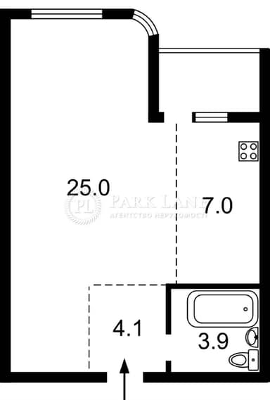 1-кімнатна квартира за адресою вул. Замковецька (площа 44,2 м²) - Atlanta.ua - фото 9
