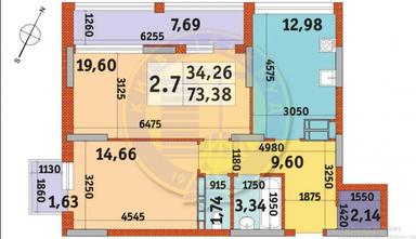2-кімнатна квартира за адресою (площа 73,4 м²) - Atlanta.ua - фото 15