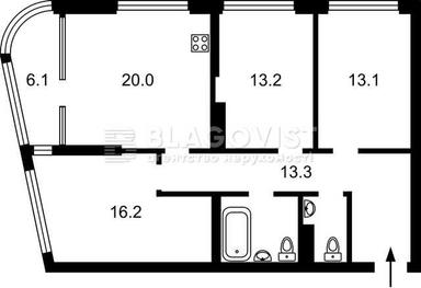 3-кімнатна квартира за адресою вул. Причальна (площа 90 м²) - Atlanta.ua - фото 20