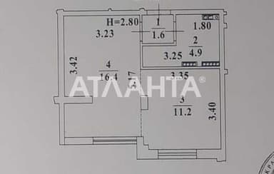 1-кімнатна квартира за адресою вул. Проценка (площа 34 м²) - Atlanta.ua - фото 16