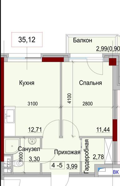 1-комнатная квартира по адресу Чубаевский пер. (площадь 42,5 м²) - Atlanta.ua - фото 36