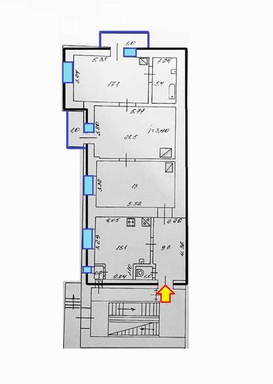 3-rooms apartment apartment by the address st. Kirilla i Mefodiya ul (area 90 m²) - Atlanta.ua - photo 26