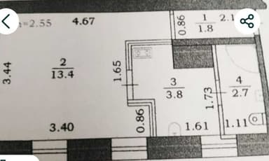 1-комнатная квартира по адресу Куликово поле пл. (площадь 22 м²) - Atlanta.ua - фото 19