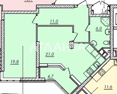 2-комнатная квартира по адресу ул. Танкистов (площадь 62,7 м²) - Atlanta.ua - фото 14