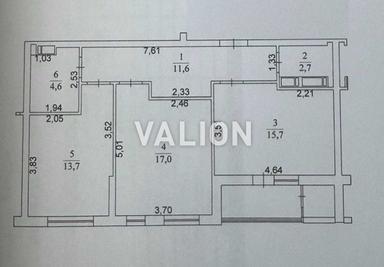 2-rooms apartment apartment by the address (area 70,2 m²) - Atlanta.ua - photo 37