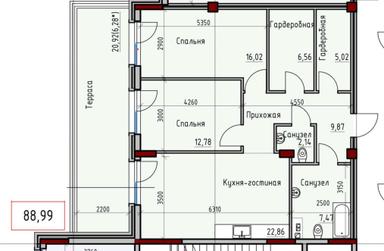 2-rooms apartment apartment by the address st. Kulikovo pole pl Oktyabrskoy revolyutsii pl (area 90,5 m²) - Atlanta.ua - photo 27