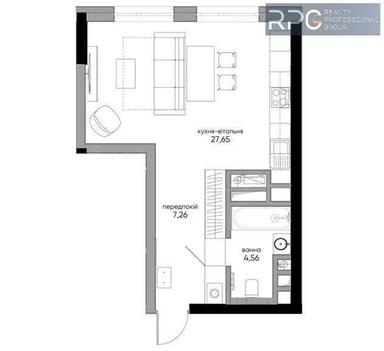 1-кімнатна квартира за адресою (площа 37 м²) - Atlanta.ua - фото 13