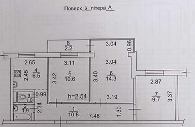 3-кімнатна квартира за адресою вул. Шолом-Алейхема (площа 57 м²) - Atlanta.ua - фото 24