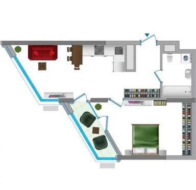 2-комнатная квартира по адресу Бажана пр. (площадь 58,4 м²) - Atlanta.ua - фото 14