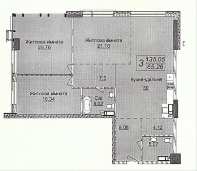 3-rooms apartment apartment by the address st. Bulvar Druzhby Narodov (area 135 m²) - Atlanta.ua - photo 7