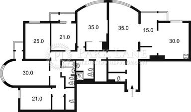 4+-rooms apartment apartment by the address st. Bulv Shevchenko (area 253 m²) - Atlanta.ua - photo 13