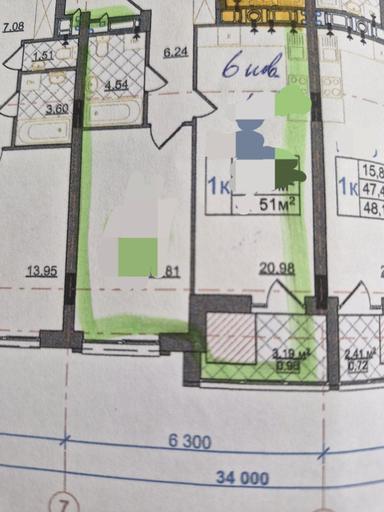 1-кімнатна квартира за адресою Очеретяна вул. (площа 51 м²) - Atlanta.ua - фото 14