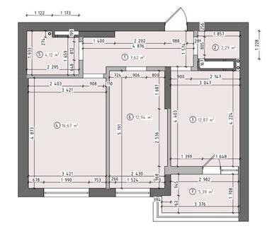 2-кімнатна квартира за адресою (площа 61,9 м²) - Atlanta.ua - фото 22