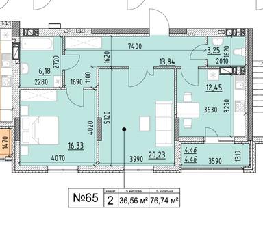2-кімнатна квартира за адресою вул. Рудненська (площа 77 м²) - Atlanta.ua - фото 5