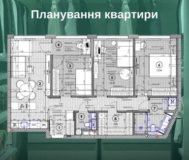 3-комнатная квартира по адресу ул. Замковецкая (площадь 96 м²) - Atlanta.ua - фото 16