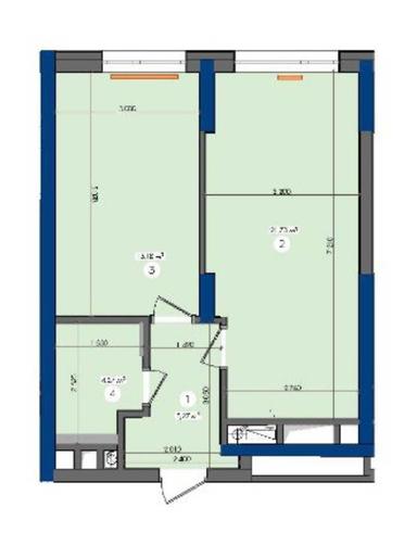 1-комнатная квартира по адресу (площадь 47,5 м²) - Atlanta.ua - фото 11