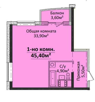 2-комнатная квартира по адресу Куликово поле пл. (площадь 46 м²) - Atlanta.ua - фото 10