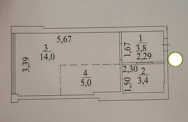 1-комнатная квартира по адресу ул. Спортивная (площадь 26,2 м²) - Atlanta.ua - фото 46