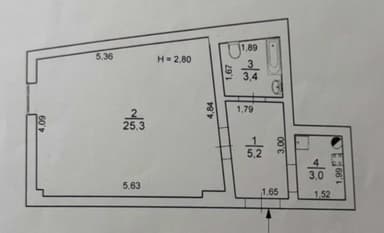 1-room apartment apartment by the address st. Kitoboynaya (area 37 m²) - Atlanta.ua - фото 12