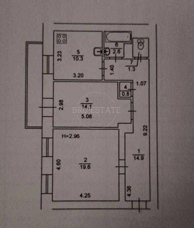 2-кімнатна квартира за адресою вул. Іллєнка Юрія (площа 67,3 м²) - Atlanta.ua - фото 22