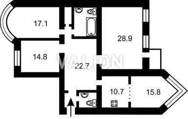 3-комнатная квартира по адресу ул. Златоустовская (площадь 128 м²) - Atlanta.ua - фото 42