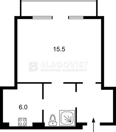 1-room apartment apartment by the address st. Berdnika Olesya (area 33 m²) - Atlanta.ua - photo 27