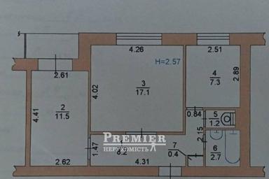 2-rooms apartment apartment by the address st. Primorskaya (area 50 m²) - Atlanta.ua - photo 14