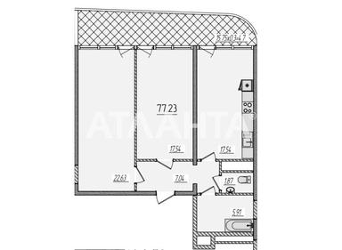 1-room apartment apartment by the address st. Krasnova (area 77,2 m²) - Atlanta.ua - photo 7