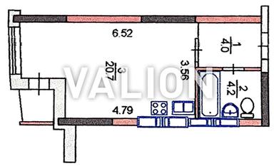 1-комнатная квартира по адресу ул. Кадетский Гай (площадь 29,6 м²) - Atlanta.ua - фото 14