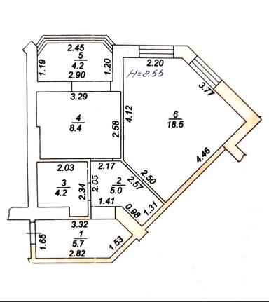 1-кімнатна квартира за адресою вул. Боголюбова (площа 46 м²) - Atlanta.ua - фото 44