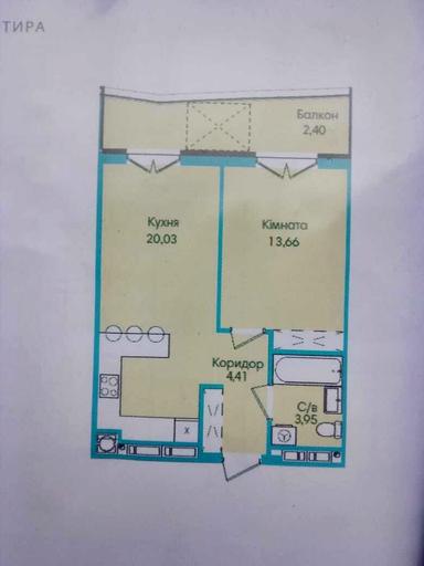 1-комнатная квартира по адресу Пасеки Галицкие ул.   (площадь 48 м²) - Atlanta.ua - фото 16