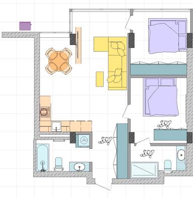 2-rooms apartment apartment by the address st. Ul Magistralnaya (area 65,6 m²) - Atlanta.ua - photo 48