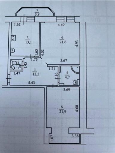 2-комнатная квартира по адресу Бажана пр. (площадь 80,5 м²) - Atlanta.ua - фото 50