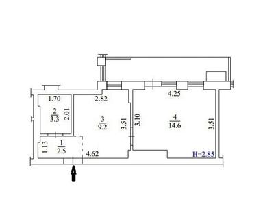 1-room apartment apartment by the address st. Ul Osennyaya (area 37,4 m²) - Atlanta.ua - photo 48
