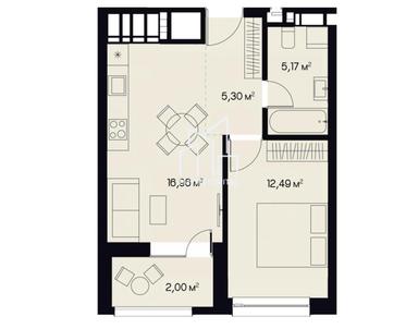 1-room apartment apartment by the address st. Pimonenko Nikolaya ul (area 41 m²) - Atlanta.ua - photo 10