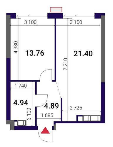 1-комнатная квартира по адресу ул. Причальная (площадь 45 м²) - Atlanta.ua - фото 13