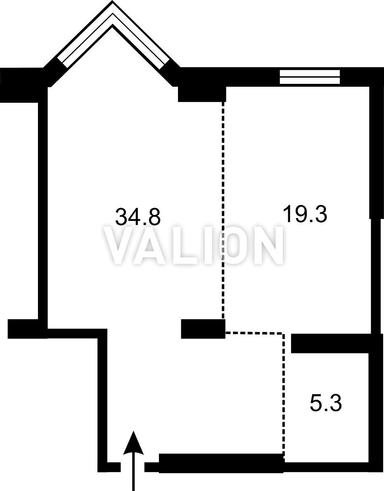 1-кімнатна квартира за адресою вул. Кахи Бендукідзе (площа 60 м²) - Atlanta.ua - фото 13