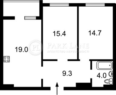 2-кімнатна квартира за адресою вул. Ревуцького (площа 66,3 м²) - Atlanta.ua - фото 9