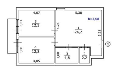 2-кімнатна квартира за адресою вул. Яслинська (площа 56,8 м²) - Atlanta.ua - фото 29