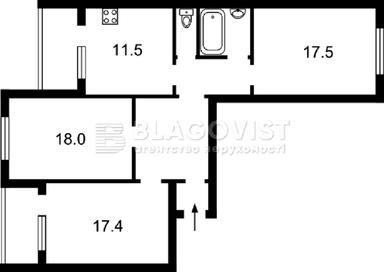3-комнатная квартира по адресу ул. Вербицкого (площадь 69 м²) - Atlanta.ua - фото 24
