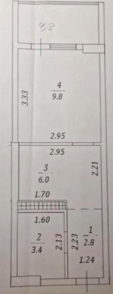 1-комнатная квартира по адресу (площадь 27 м²) - Atlanta.ua - фото 22