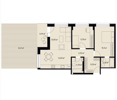 2-кімнатна квартира за адресою вул. Січинського (площа 88,1 м²) - Atlanta.ua - фото 11