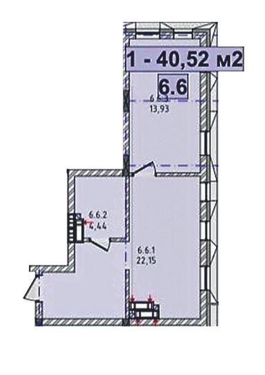 1-кімнатна квартира за адресою вул. Угорська (площа 40,5 м²) - Atlanta.ua - фото 22