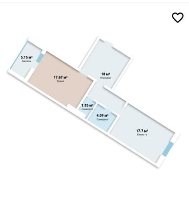 1-комнатная квартира по адресу пер. Энергетиков (площадь 61,0 м²) - Atlanta.ua - фото 5