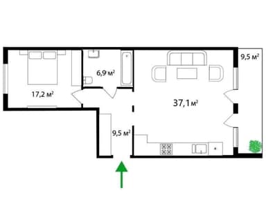 1-комнатная квартира по адресу ул. Богомольця Олександра (площадь 73 м²) - Atlanta.ua - фото 5