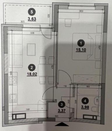 1-комнатная квартира по адресу (площадь 44 м²) - Atlanta.ua - фото 22