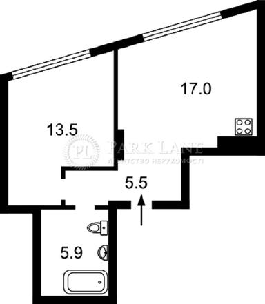 1-комнатная квартира по адресу ул. Горловская (площадь 42 м²) - Atlanta.ua - фото 12